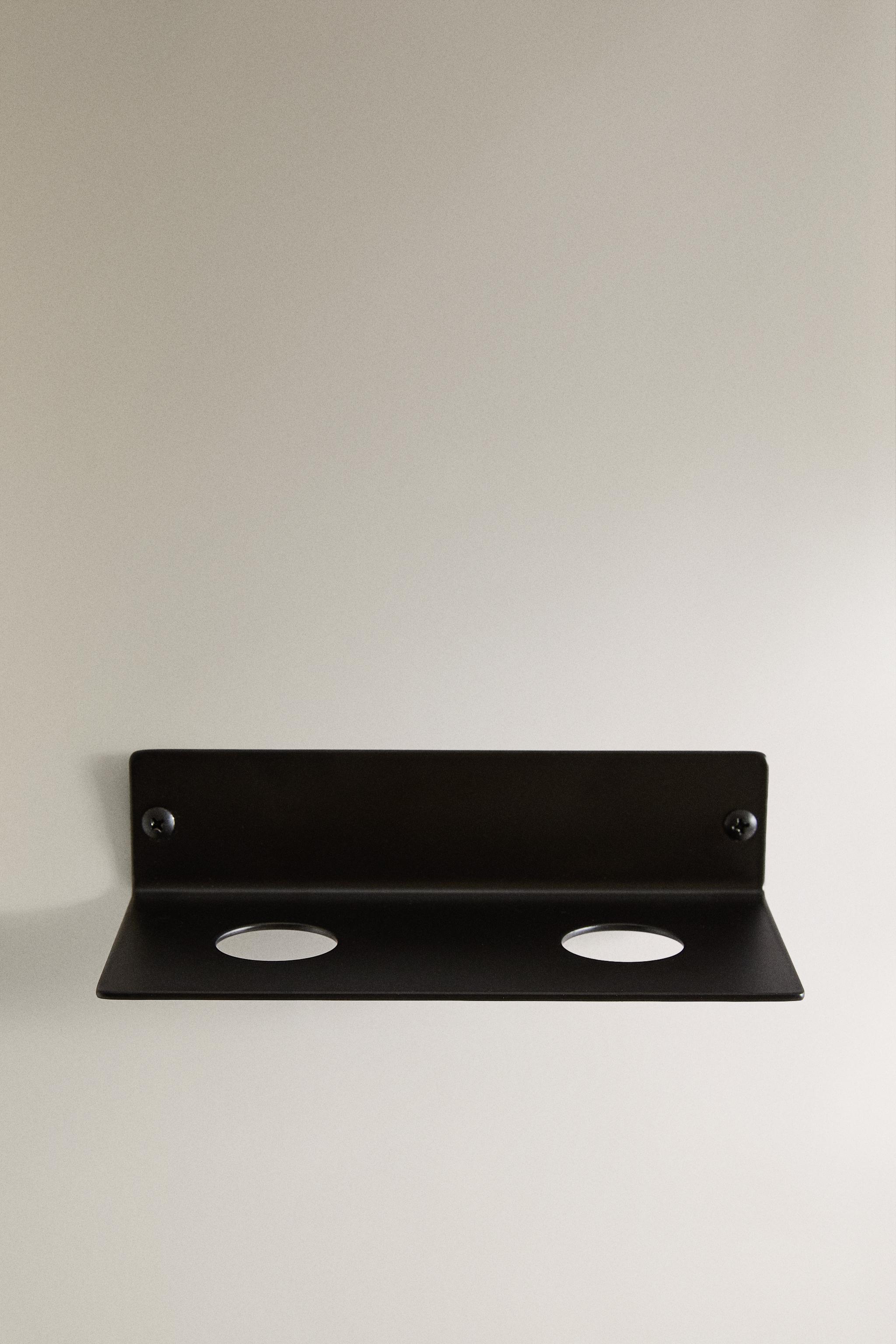 BLACK SOAP DISPENSER WALL STAND